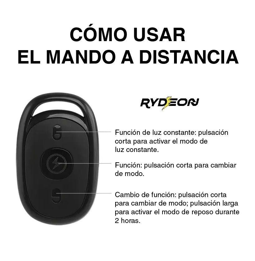 Luz LED brillante con mando - RYDEON