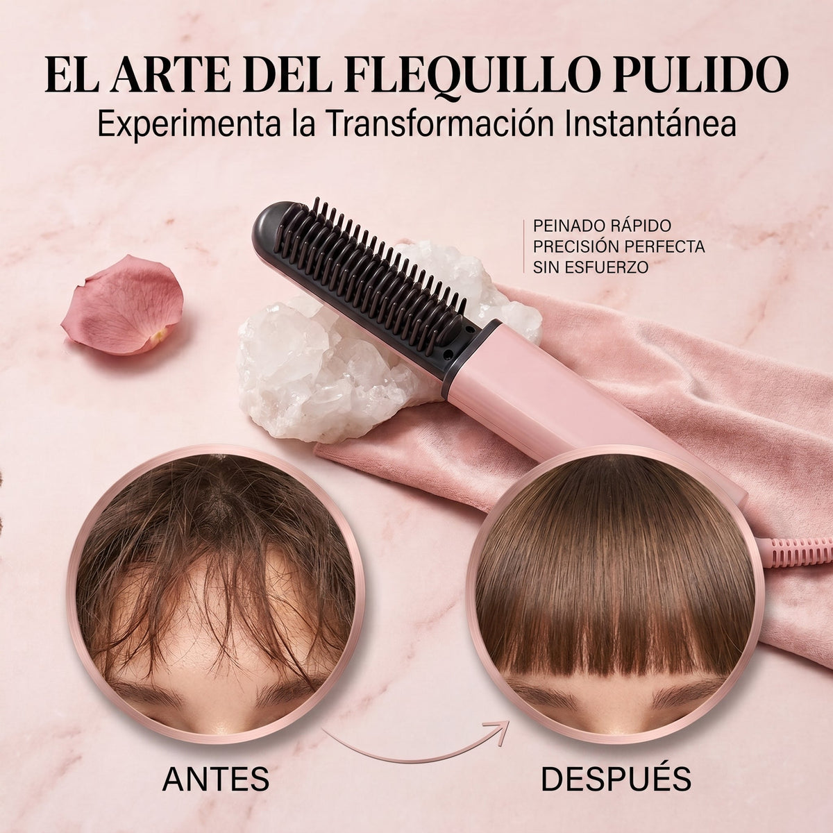 Peine Bangé de Retoque Rápido para el Flequillo