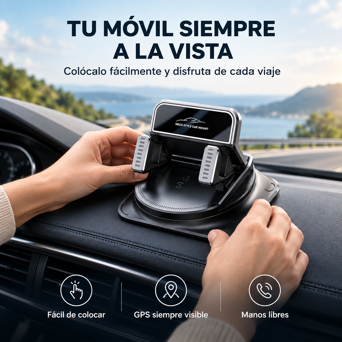 Soporte para móvil en coche - VELTOR