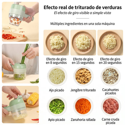 Cortador de verduras eléctrico de mano 4 en 1 - Virel