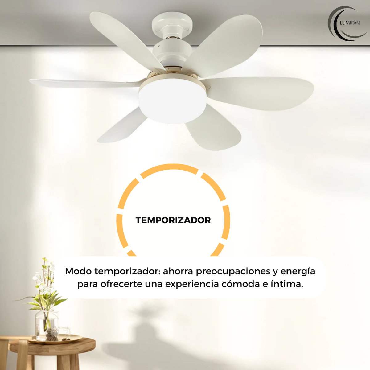 Ventilador de Techo con Luz LED - LUMIFAN -