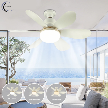 Ventilador de Techo con Luz LED - LUMIFAN -