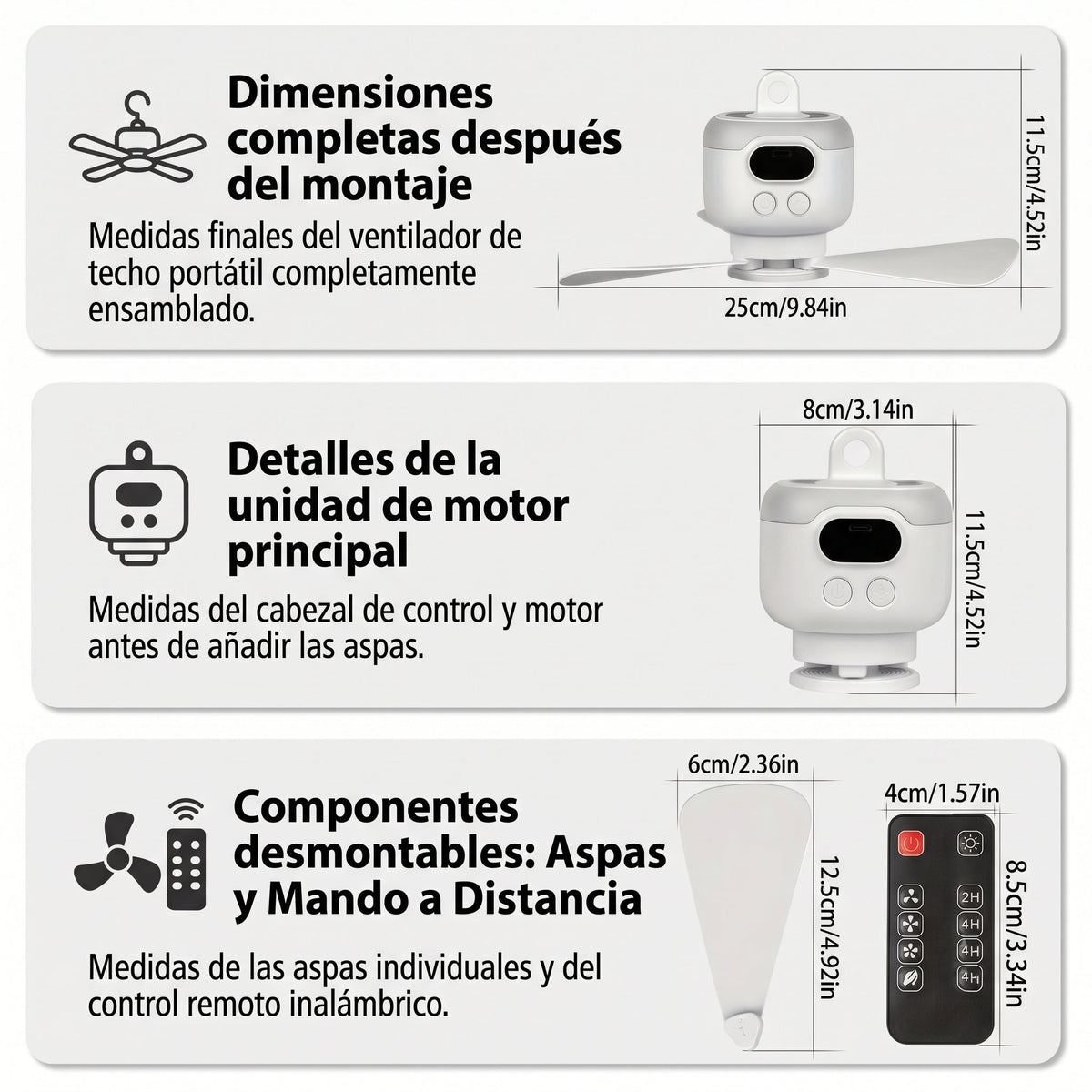 Ventilador de techo portátil - ARIVO