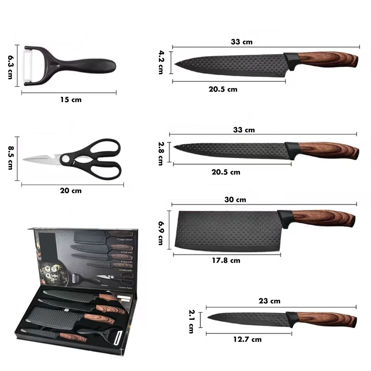 Set de Cuchillos Forjados Premium - NAKIRI