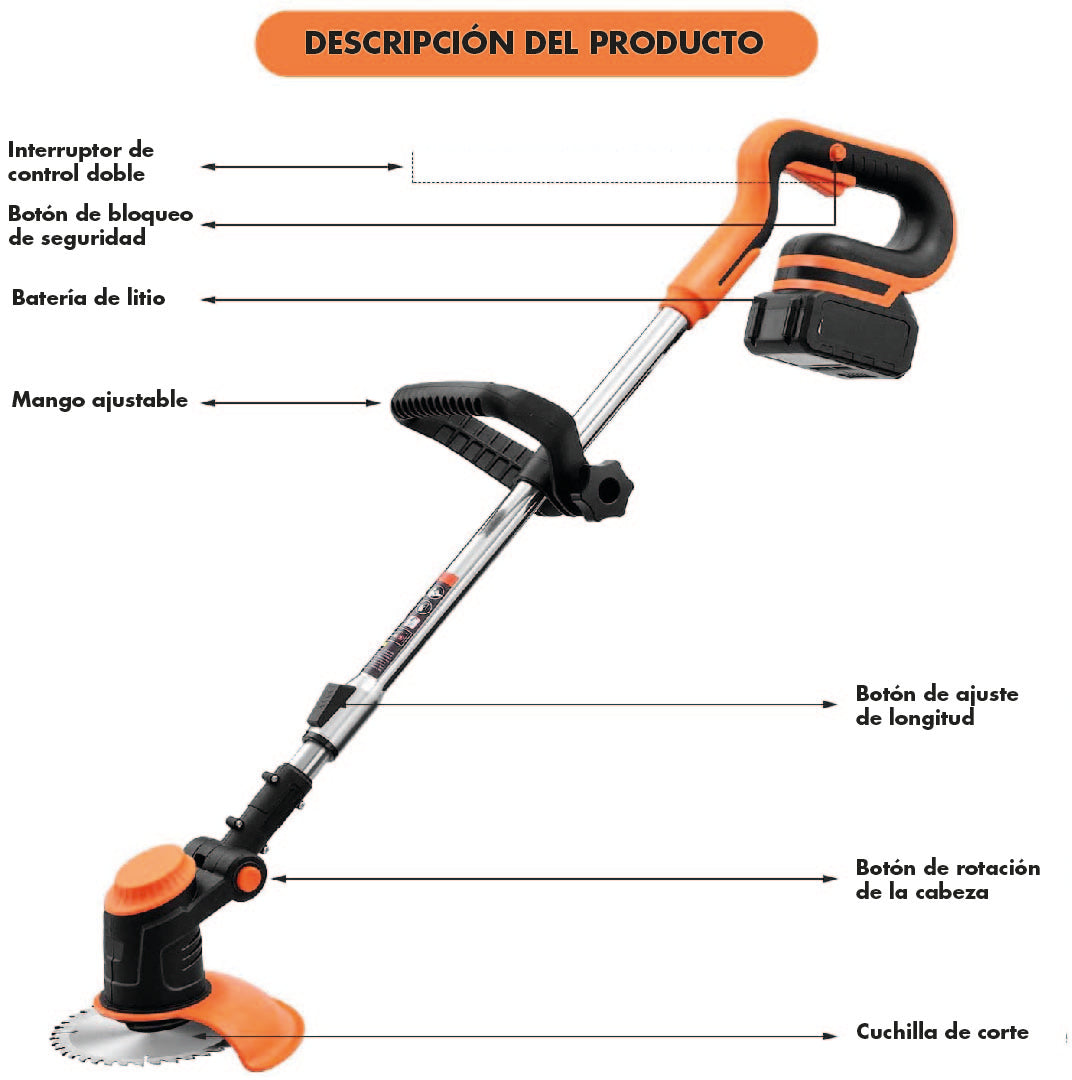 Cortacésped Eléctrico Portátil