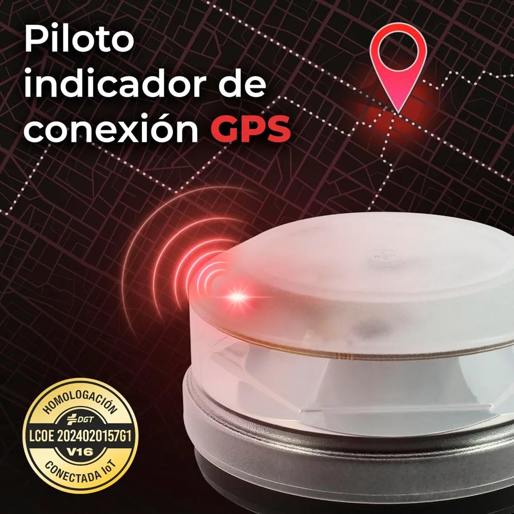 Luz de emergencia geolocalizada